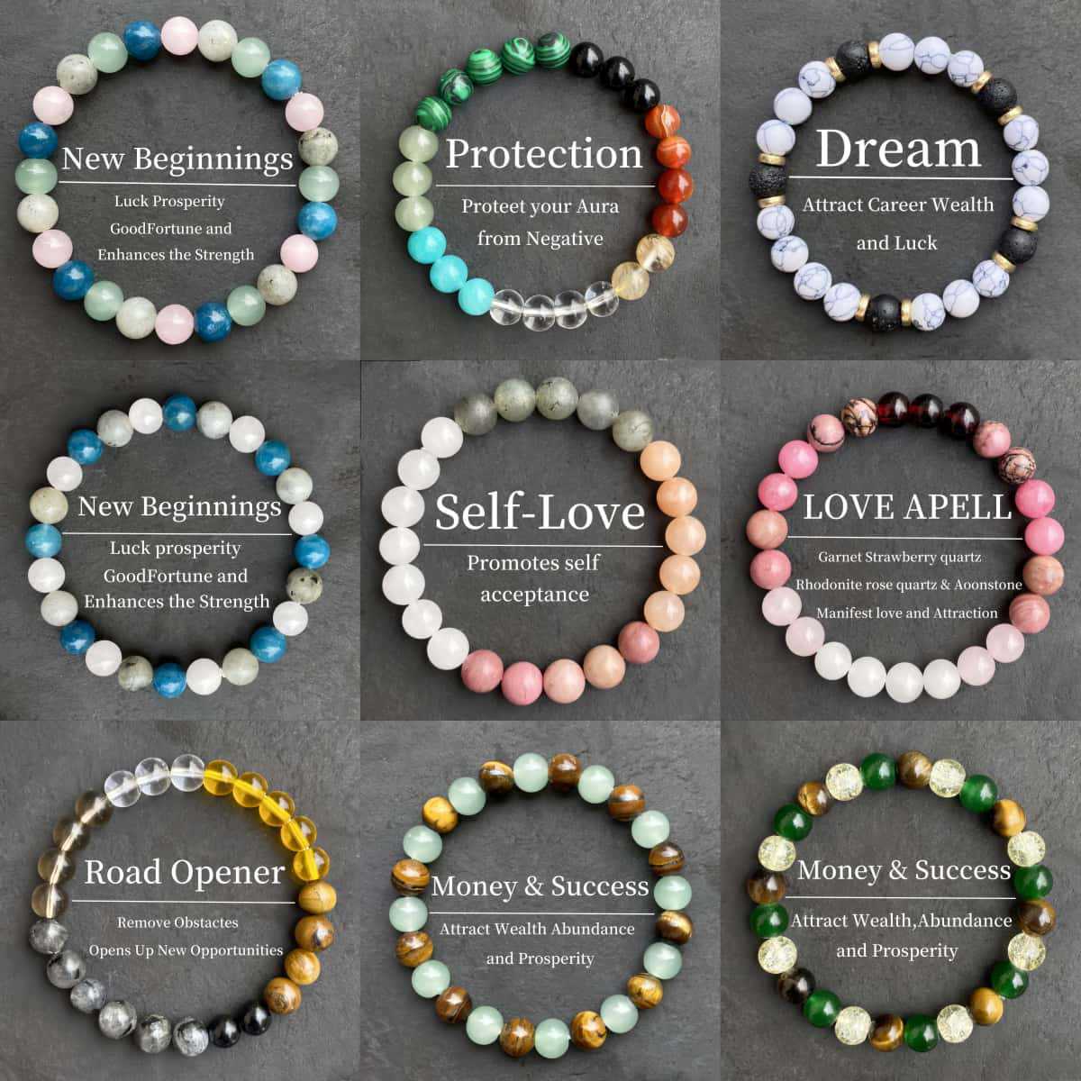 Bracelet jewelry daily wear natural stone amethyst bracelet beads - CN Heal Vibe