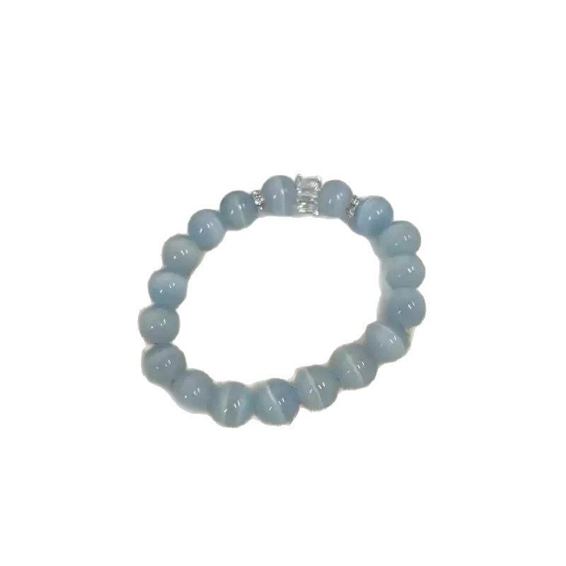 Cool Feeling High Ice Cat's Eye Stone Bracelet Simple Versatile Fashion Bracelet - CN Heal Vibe