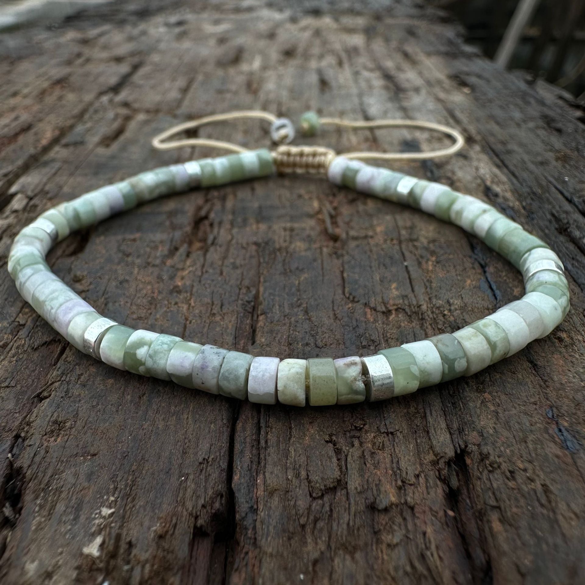 Emperor Natural Stone Spacer Shiny Stone Red Vein Stone Pink Quartz Adjustable Women's Bracelet - CN Heal Vibe