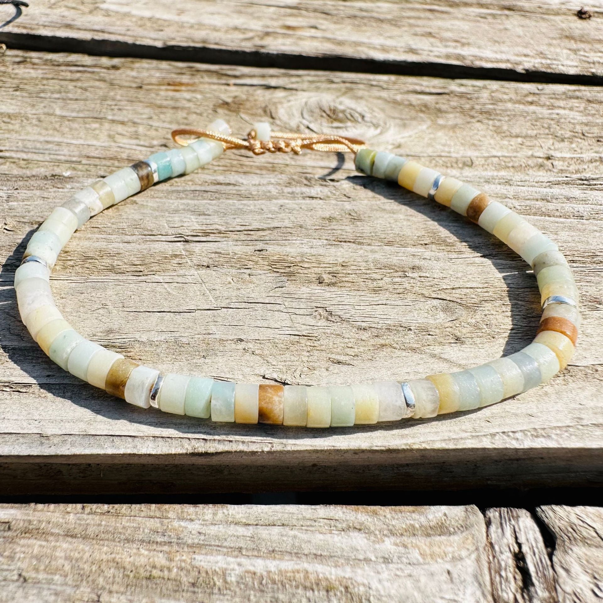 Emperor Natural Stone Spacer Shiny Stone Red Vein Stone Pink Quartz Adjustable Women's Bracelet - CN Heal Vibe