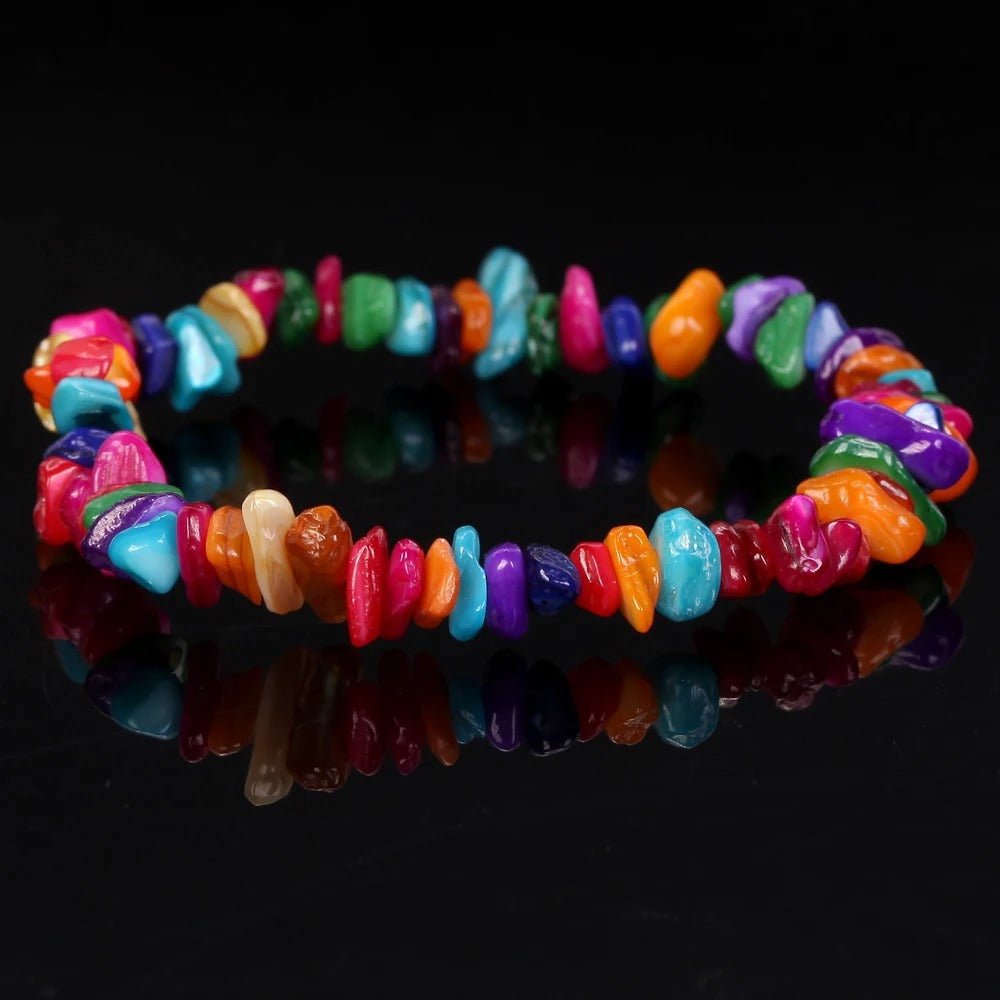 Natural Tiger Eye Stone & Amethyst Bracelet for Women Men Adjustable Beaded Jewelry Gift for Her Him, Trendy Boho Energy Stone Bracelets, Yoga Meditation Accessories, Unique Handmade Beaded Bracelet, - CN Heal Vibe