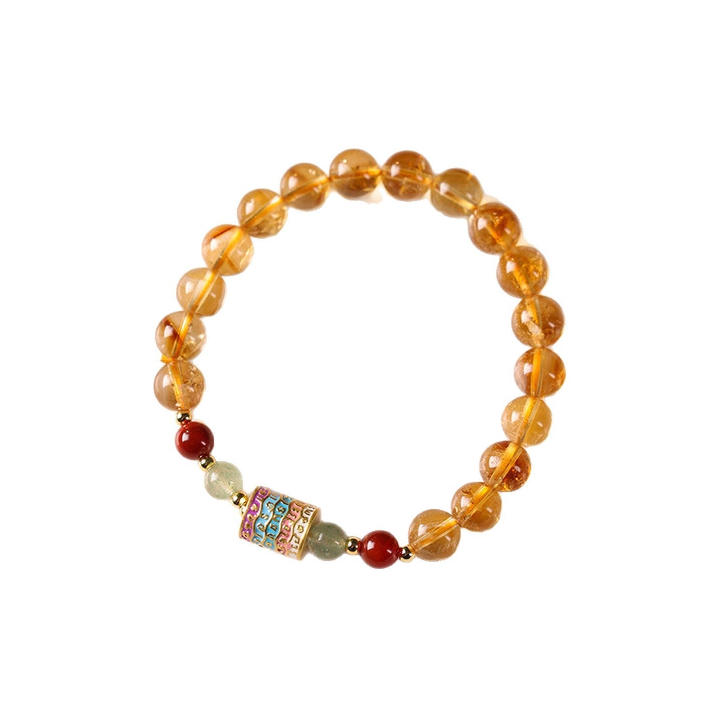 Yellow Crystal Bracelet for Women New Chinese Style Lucky Fortune - CN Heal Vibe